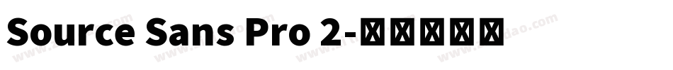 Source Sans Pro 2字体转换